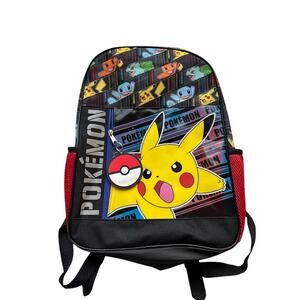 Bioworld Pokemon Backpack Kids Children 16" School Pikachu & Friends Bookbag NEW